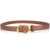 Women's Alloy Buckle Belt Versatile Leather Belt Simple Design Summer Dress Belt European American Dress Accessory