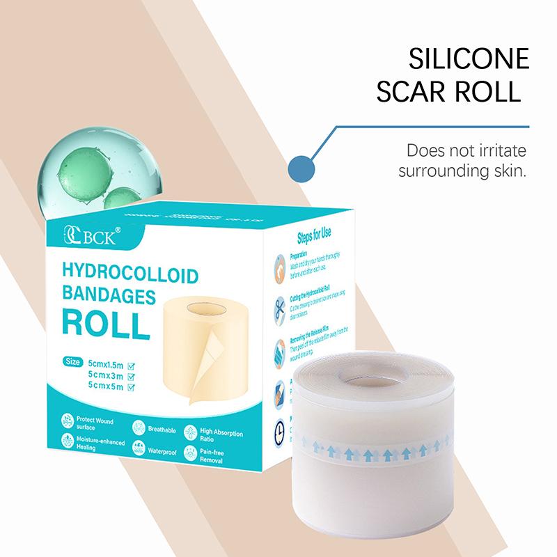 1 Rolle Hydrokolloid-Pflasterverbände für effektive Wundversorgung Extra dünn Weich Wasserdicht Selbstklebend Narbenabdeckungstape