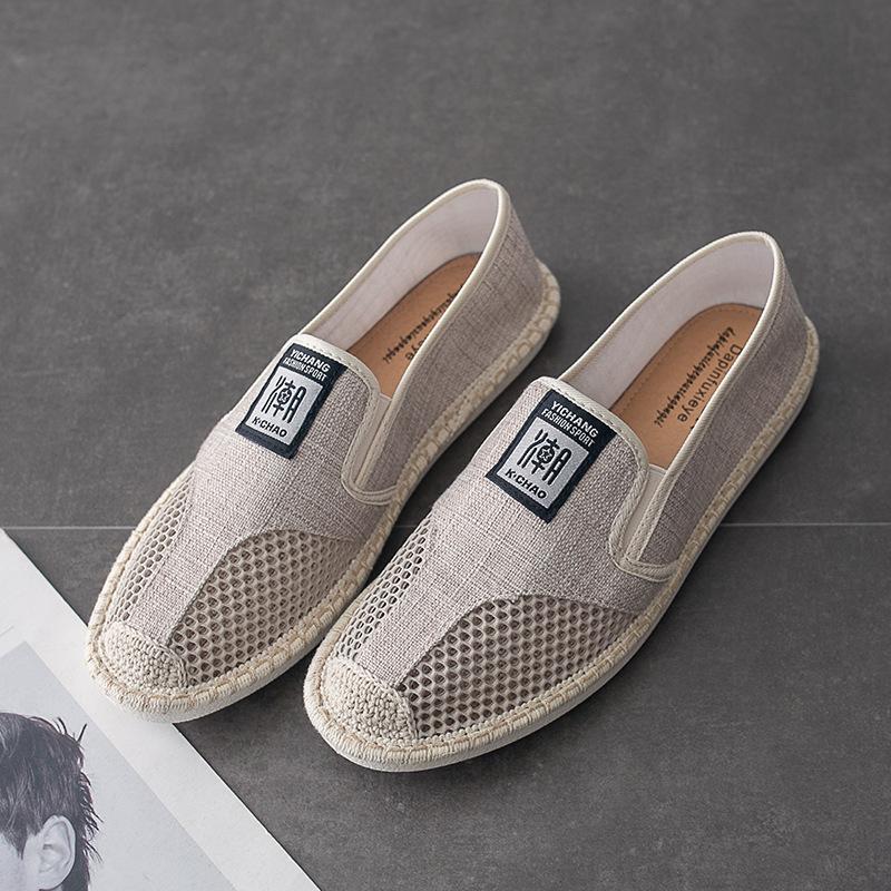 Summer Breathable Casual Flats Shoes Men's Espadrilles Loafers Fashion Fisherman Driving Footwear