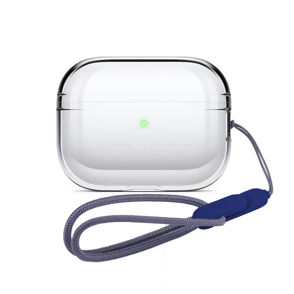 Silicone Cases For AirPods Pro 2 generation Cover Bluetooth Earphones Protective Cover for Apple Airpods Pro 2nd Case with Rope