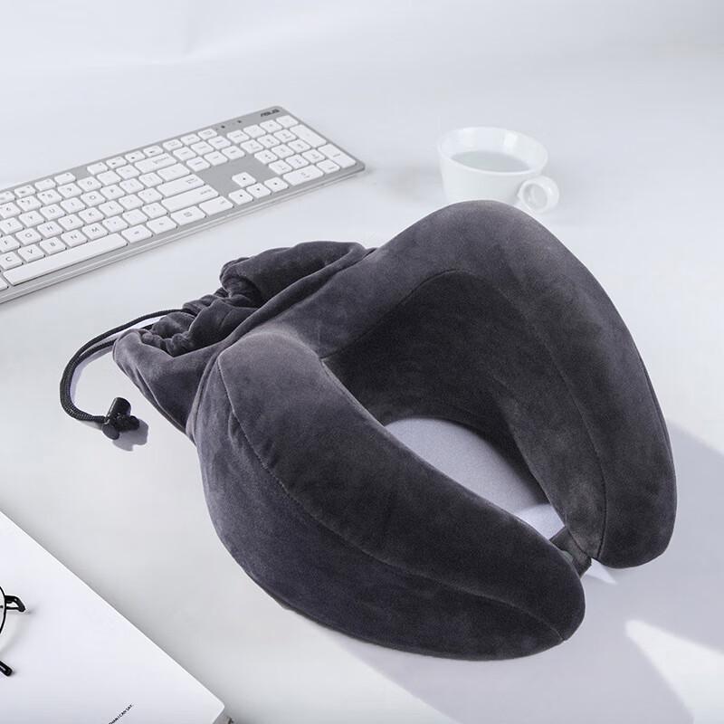 OEING Portable Memory Foam Travel U-Shaped Neck Pillow