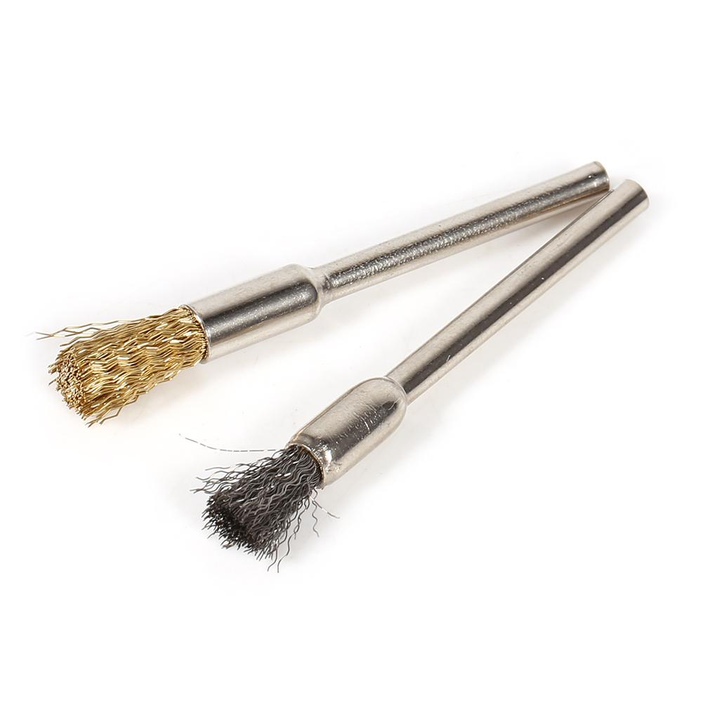 36Pcs Wire Brush Set, Rust Removal, Polishing, Fits Wood and Metal,   Size, Brass and Steel Material