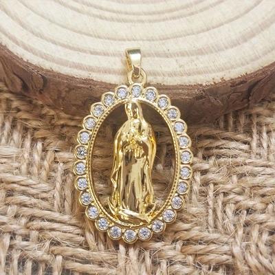 European and American Fashion Virgin Mary Pendant Necklace for Women Lucky Amulet Christian Religious Jewelry Accessories Gift