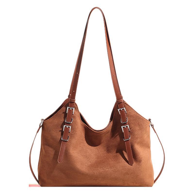 Maillard retro matte tote bag women's 2025 new fashion shoulder commuter bag large capacity class armpit bag