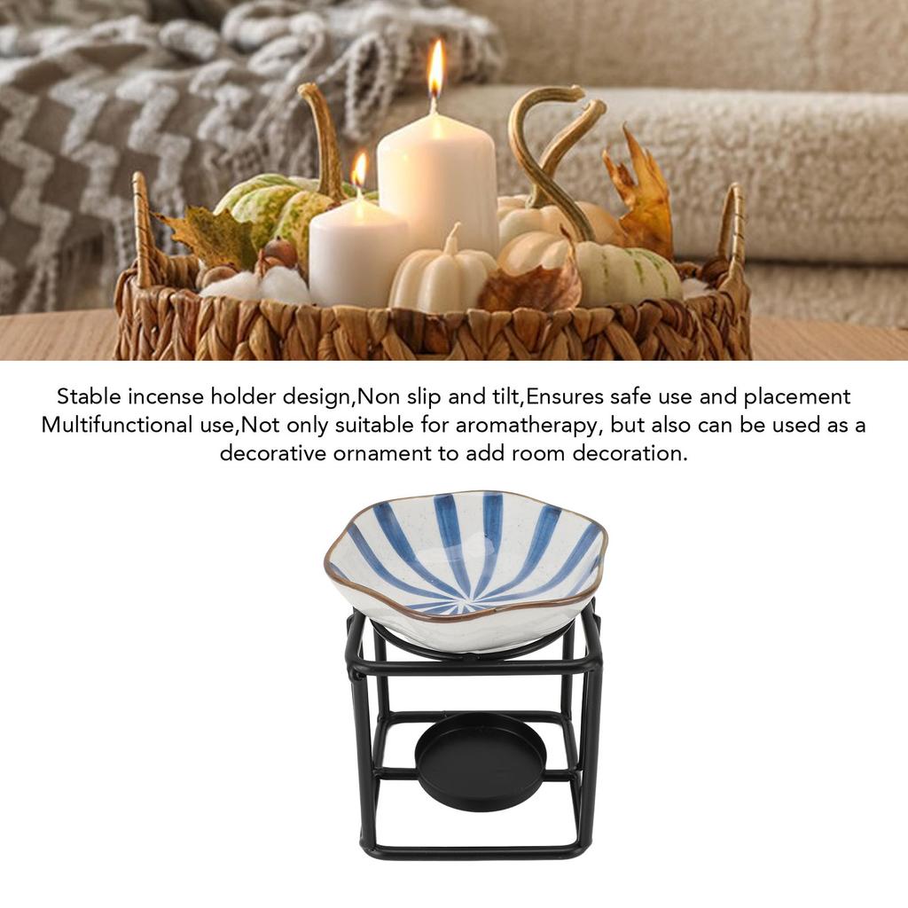 Eisenkunst Aromatherapie Brenner Set Ätherisches Öl Brenner Kerzenhalter für Zuhause und Büro