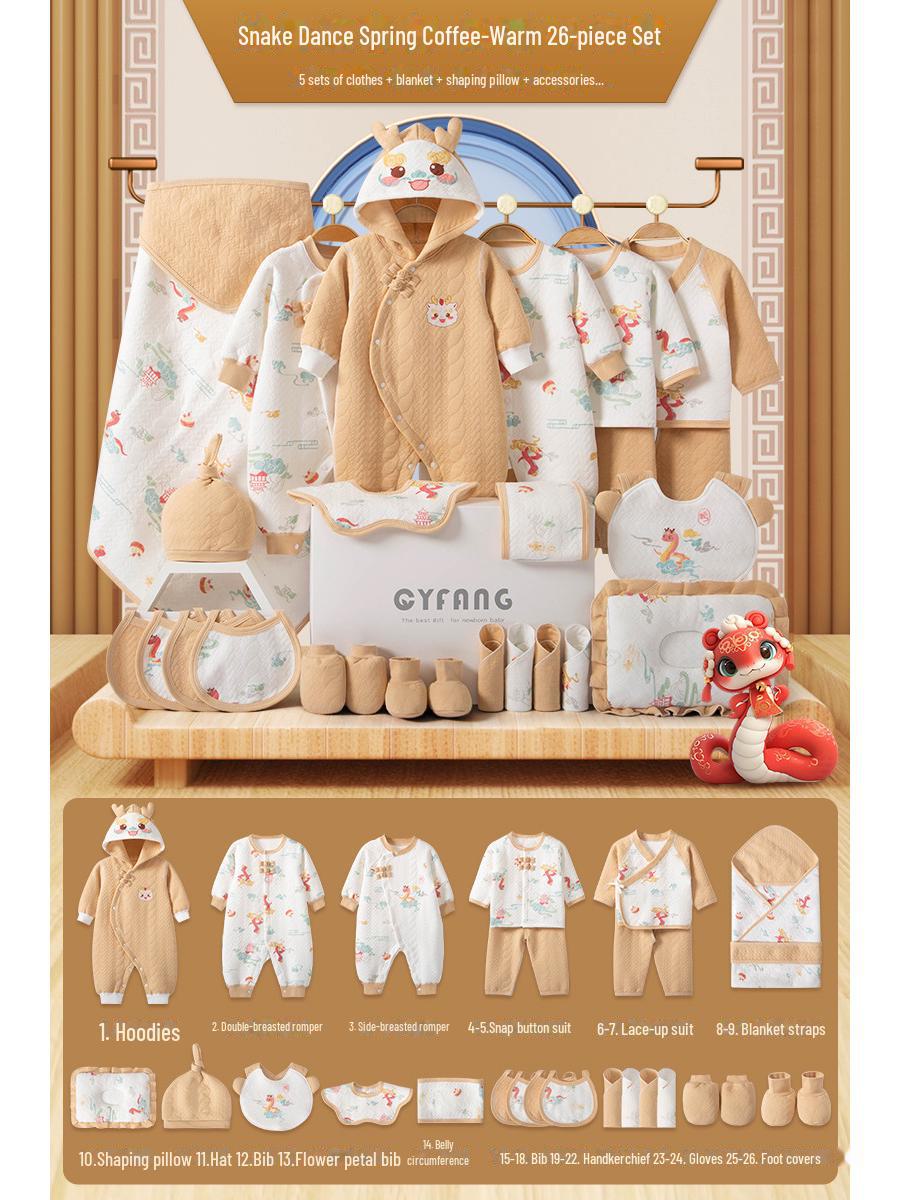 

Подарочная коробка для новорожденного: Детский костюм на весну и осень - Подарок на полнолуние в год Змеи 59cm