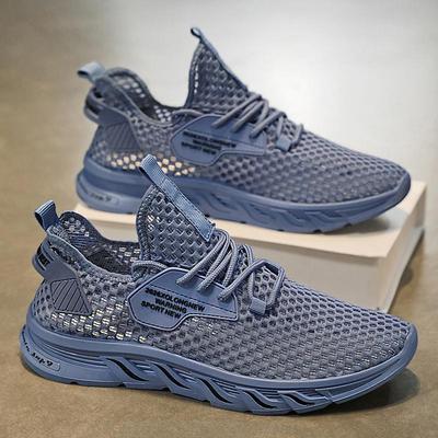 Sommer atmungsaktive Netzschuhe Netz Hohl Fliegen gewebt Dünne Sportschuhe Freizeit Weiche Sohle Netz Laufschuhe Trendschuhe