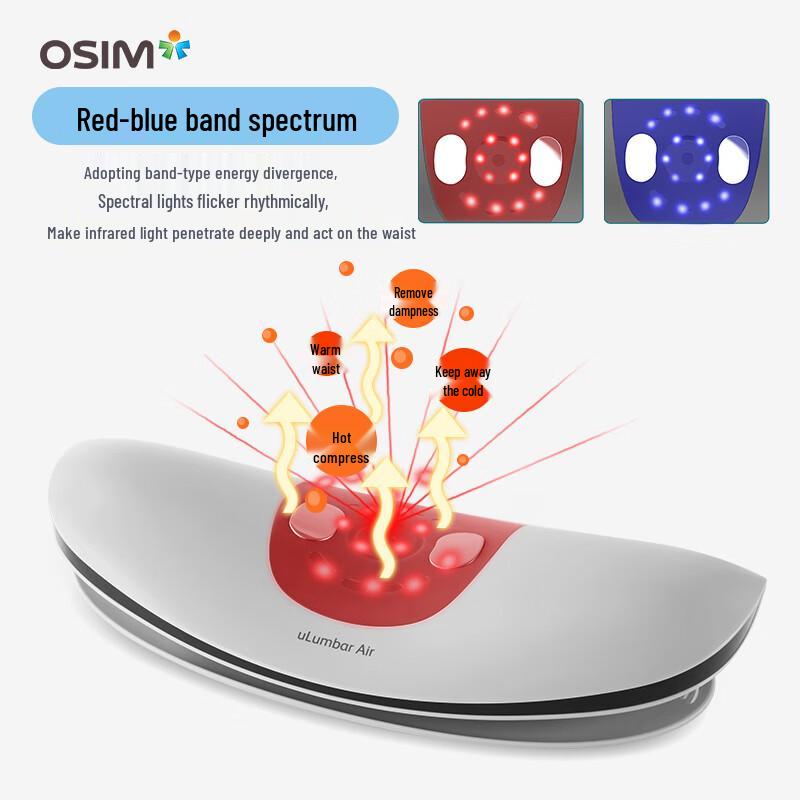 OSIM OS-7249 Pneumatic Lumbar Massager Pillow CN Plug (adapter Included)