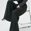 Nova Moda Sólida Casual Calças de Perna Larga para Mulheres Elegante Solta Reta Cintura Alta Calças Femininas Bolsos Cordão Calças Esportivas Femininas 25710