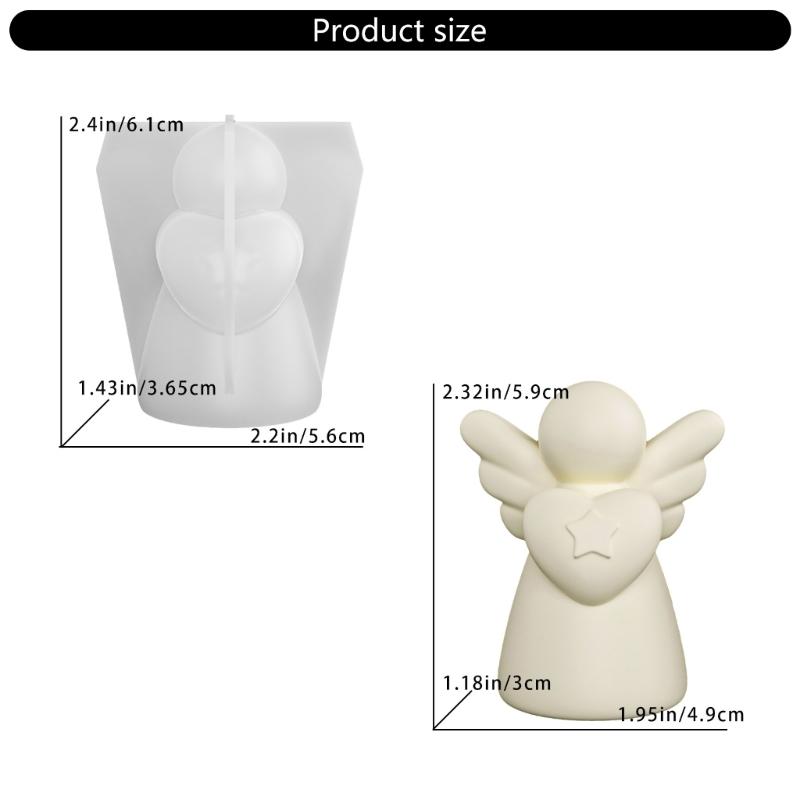 Återanvändbar Silikonform Änglavinge för Doftspridare Hantverk Hemdekoration Handgjord Gåva Konsthantverk