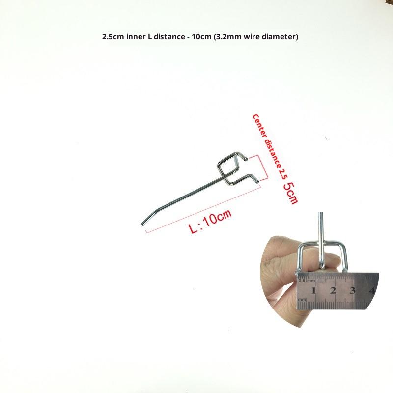 5Pcs Metal Universal Mesh Panel Hooks Retail Shop Mesh Stall Hangers Wall Hook Coat Bag Supermarket Shelf Hook