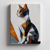 Geometry of a Cat In a Modern Landscape Geometry of a Cat In a Modern Landscape, 70X100 Cm, Unframed, Premium Canvas On Stretcher