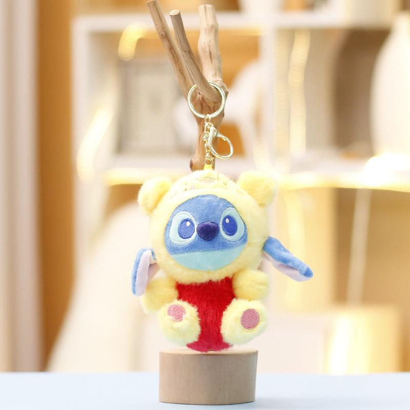Stitch Plush Toothless Toy Keychain Animal Stuffed Doll Backpack Pendant Gift