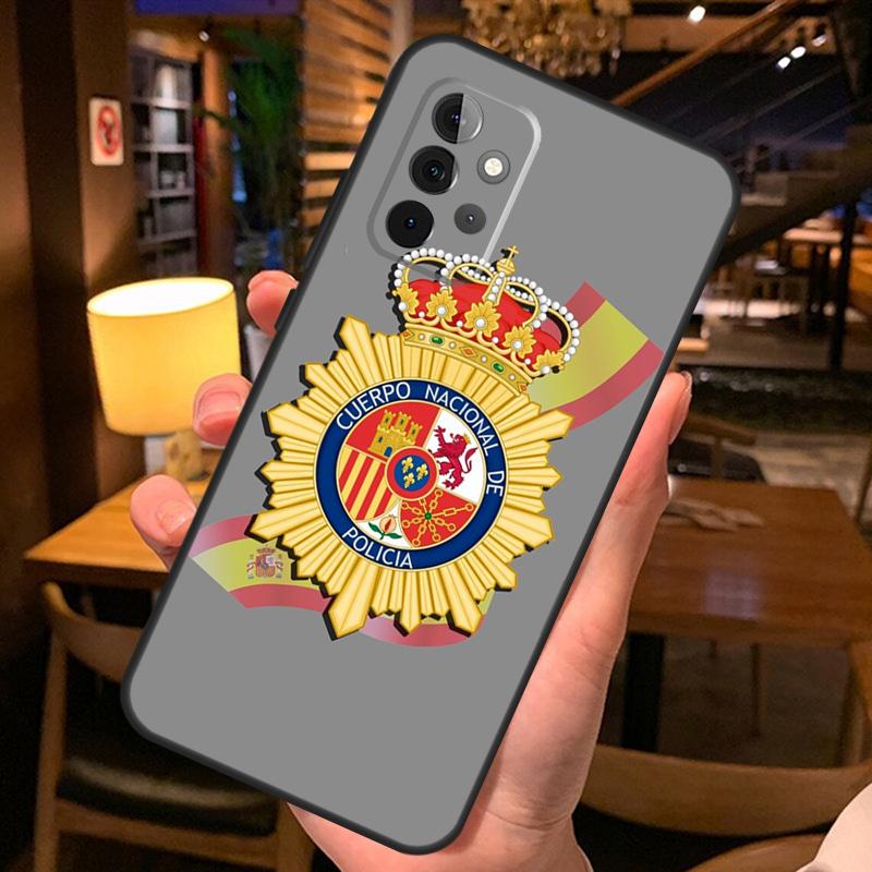 Spain National Police Logo Case For Samsung Galaxy A52 A12 A22 A32 A42 A51 A71 A13 A23 A33 A53 A14 A54 A34 Phone Cover