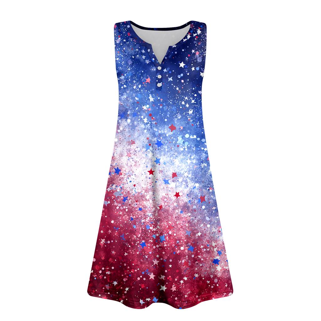 Damen Sommerkleider Lockeres V-Ausschnitt Ärmelloses Sommerkleid Kleid Mit Taschen