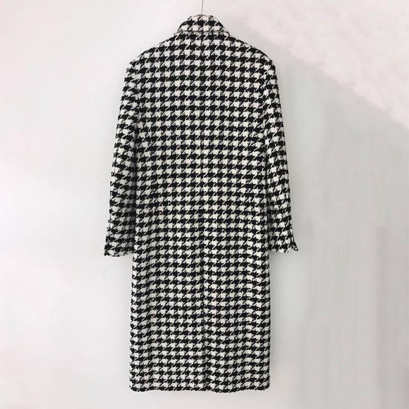 Langer Wollmantel im koreanischen Stil für Damen, klassischer Mantel