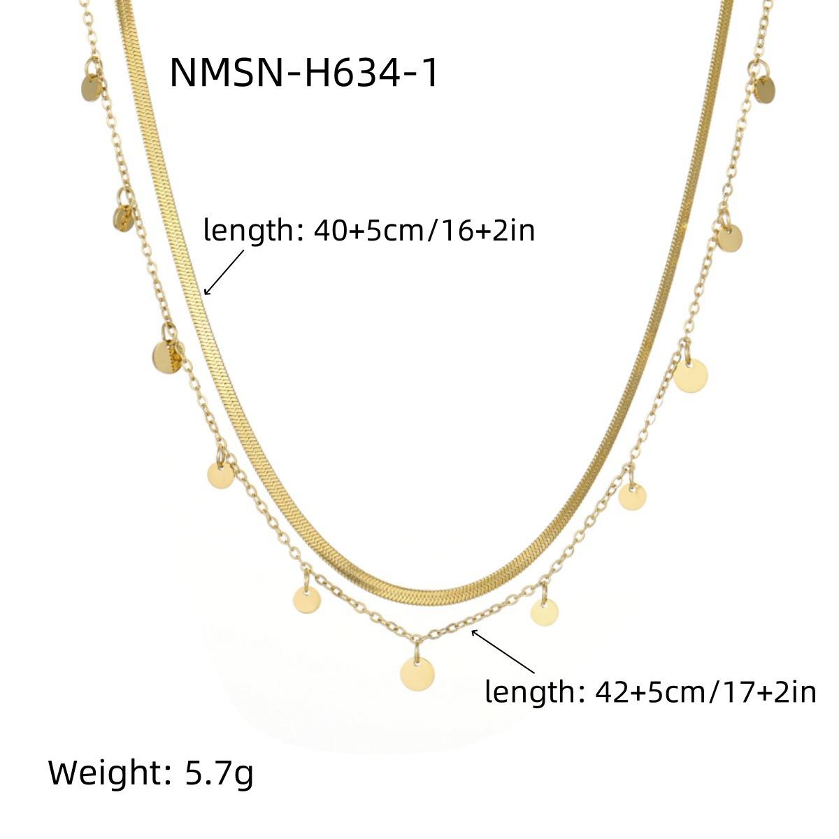 GEMCHIC Women s Stainless Steel Layered Hollow Tassel Necklace 18K Gold Fashion Chain
