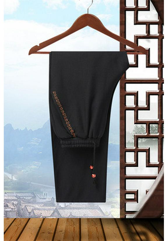 Embroidered Gold Double Dragon Tang Suit Men's Long-Sleeve Stand-Collar Outerwear