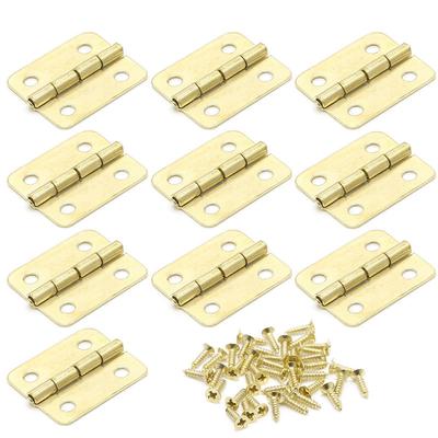 10x Mutfak Dolabı Kapı 4 Delik Çekmece Menteşeleri Mücevher Kutusu Mobilya 18x16mm