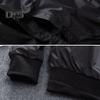 Men Autumn Windbreaker Hooded Drawstring Long Sleeve Reflective Color-Blocked Jacket Coat Zipper Placket Pockets Street Style Outwear
