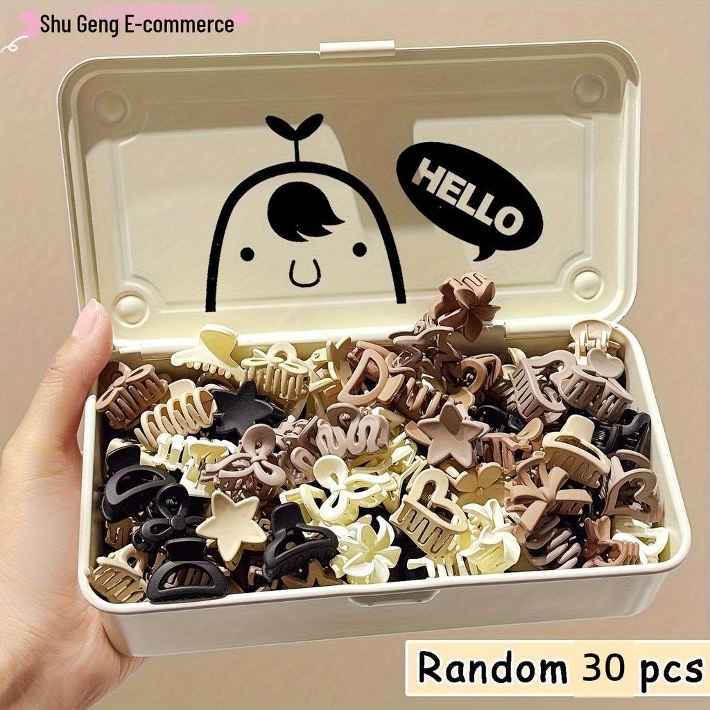 Kaffee-Farbenes Mini-Klammer-Set - Prinzessinnen Haar- & Pony-Accessoires