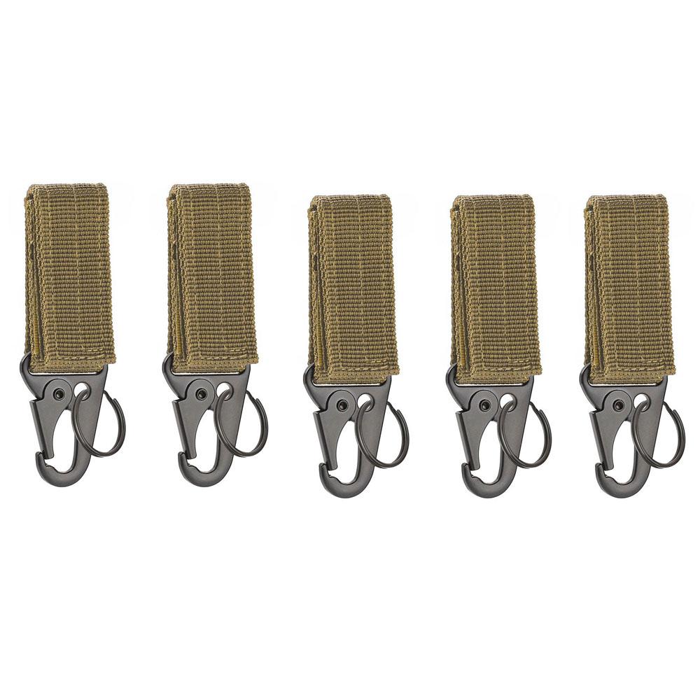 Karabina Yüksek Mukavemetli Naylon anahtar kancası MOLLE Dokuma Toka Asılı Sistemi Kemer Tokası Asılı Kamp Yürüyüş Aksesuarları