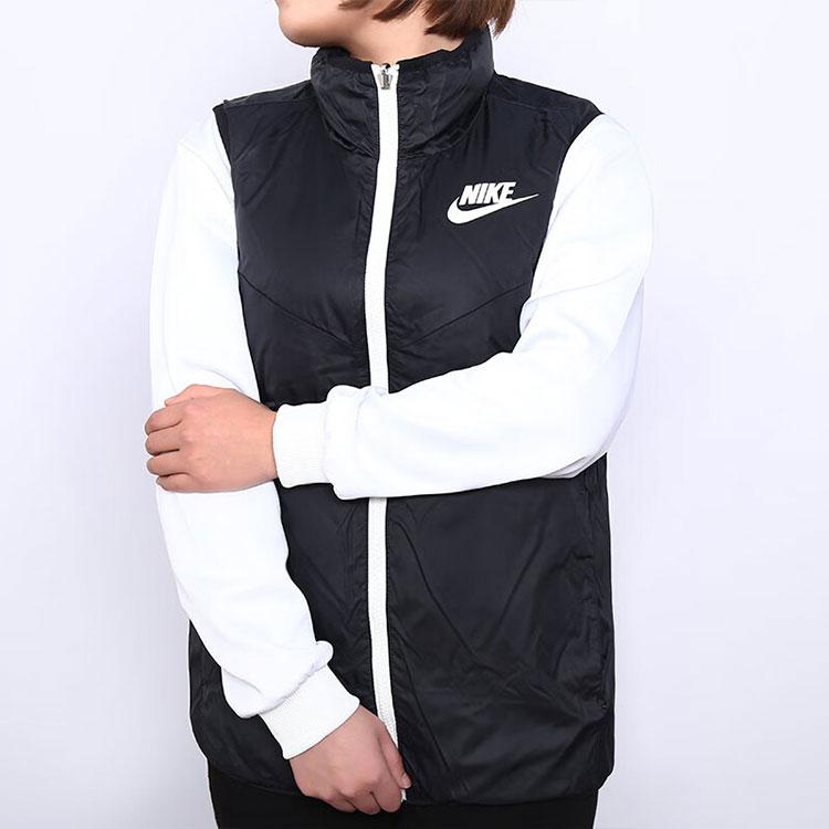 Nike Sportswear Down Fill Color Block Design Reversible Puffer Vest Women Vests Black 939443-010