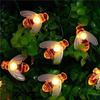 New 50  Honey Bee Solar String Lights Perfect Summer Decoration  Outdoor  and Garden Fence with 5M/10M Power Options