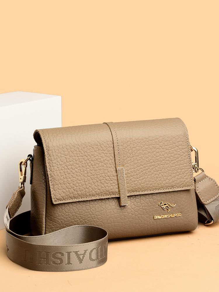 Women'S Foreskin Messenger Bag Trendy Fashion Women'S Cowhide Single Shoulder Mother Soft Leather Small