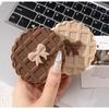 1PCS Waffle Shape Slide Double-Sided Makeup Mirror Portable Compact Pocket Hand Personalized Beauty Cosmetic Party Favor Mirror