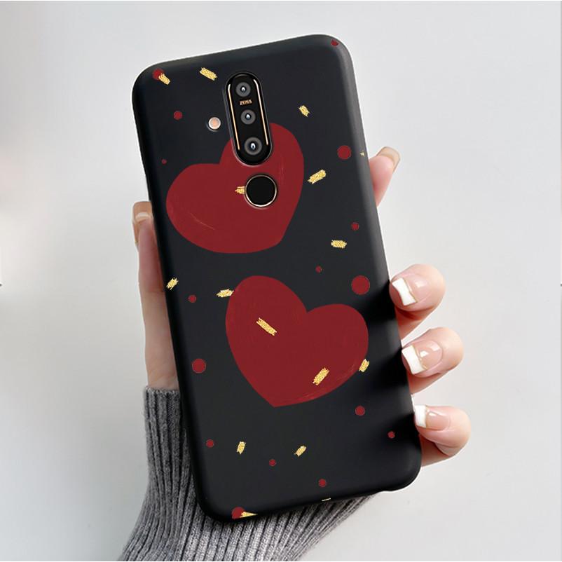 Printed Phone Case For Nokia 8.1 plus/NOKIA X71/Nokia 8 Soft Silicone Shell For Nokia 8 Sirocco Cover Cute Flower Cartoon Casing