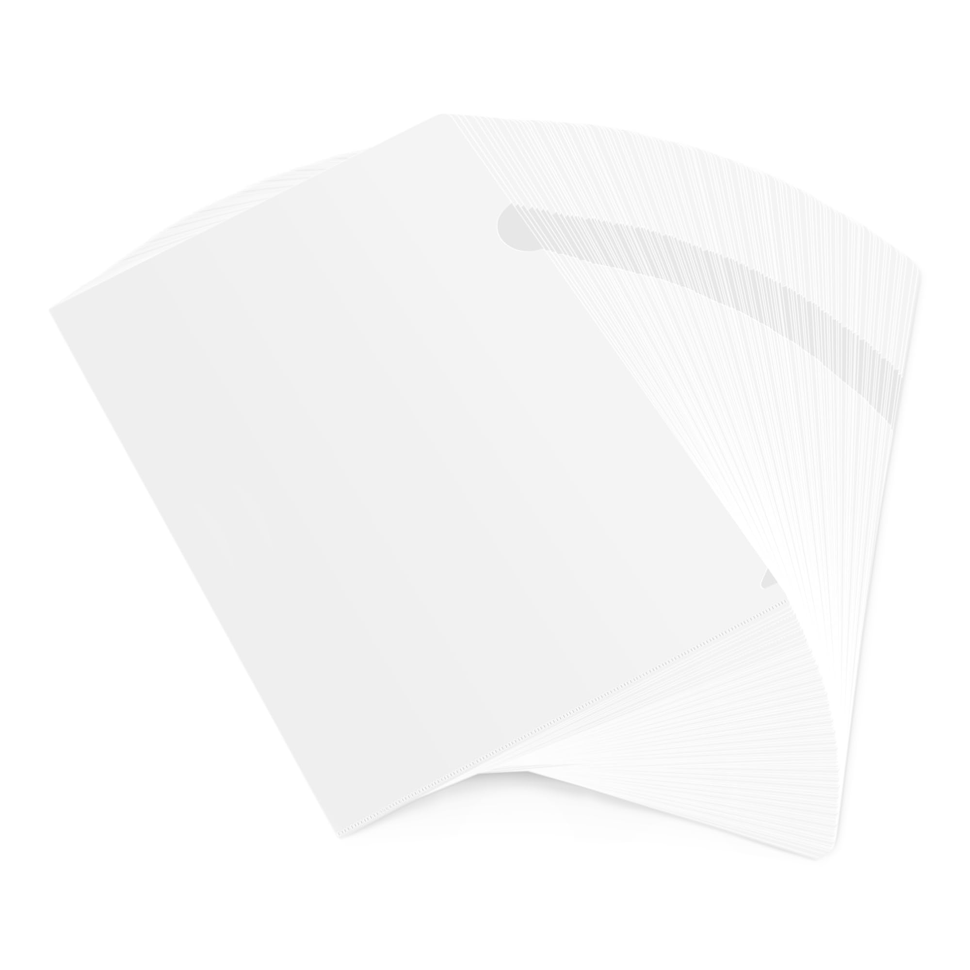 Amazon Basics Clear File 100 Sheets Folders, A4, 0.2mm Thick,