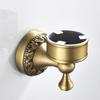 Hochwertige Keramik-Wandseifenschale mit goldener Zierleiste und wasserabführendem Design