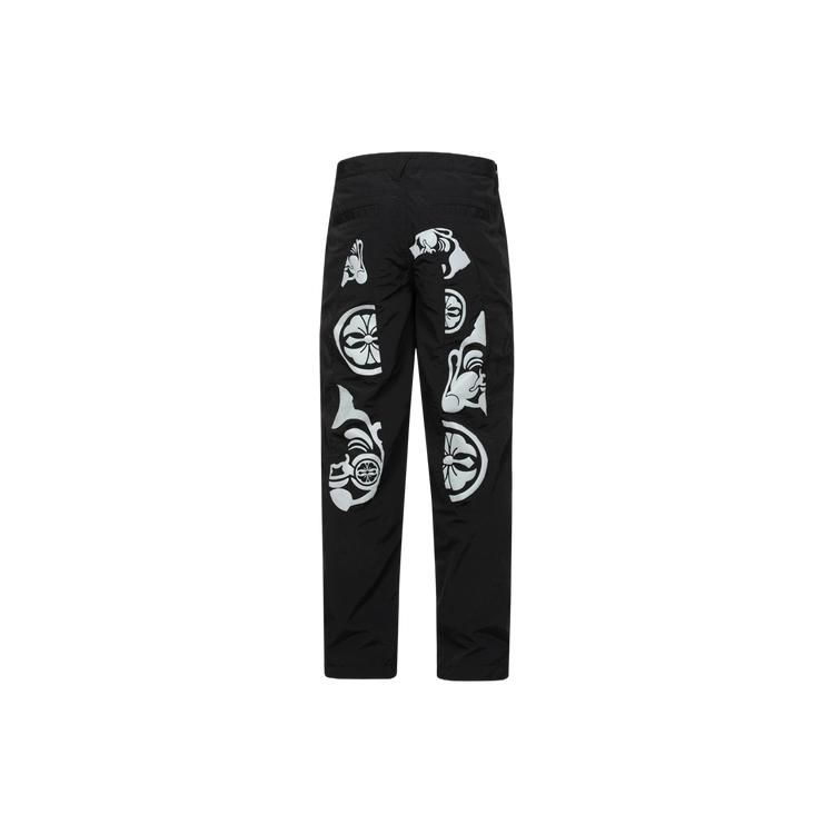 EVISU Casual Pants Men's Black Moderate Cuffed Pants 2ESHTM4PJ8034RXSN