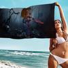 Klassischer Chucky Horrorfilm Anime Strand Schwimmtuch Weiches Saugfähiges Waschlappen Kindergeschenke Für Kinder Reise Camping Fitnessstudio