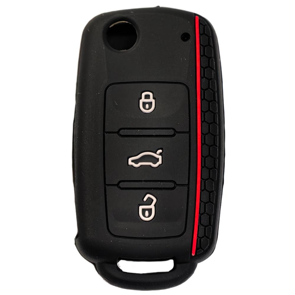 Protect Car key shell For Volkswagen polo passat b5 golf 4 5 6 MK5 MK6 Eos Bora Beetle TSI new Silicone cover case