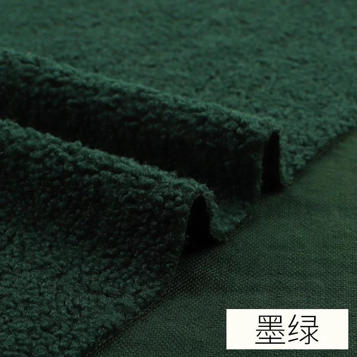 45cmx50cm Lamb Wool Fabric Thickening Warmth Coral Fleece Plush Sweater Blanket Coat Doll Lining DIY Apparel Sewing FabricTJ8548