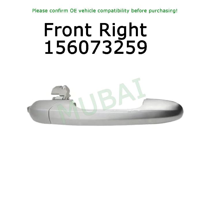 Door Handle Right Driver for Alfa for Romeo 147 2000-2010 156073261 156073259 LHD Front Left/Right Exterior Door Handle Door Front Right