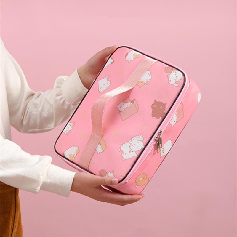 High Capacity Portable Thermal Lunch Bag Waterproof Oxford Cloth Picnic Insulated Bento Box Cooler Bags Food Storage Container