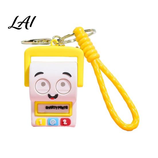 Children Party Keychain Pendant Silicone Cartoon Anime Figure Charm Key Holder Favor B