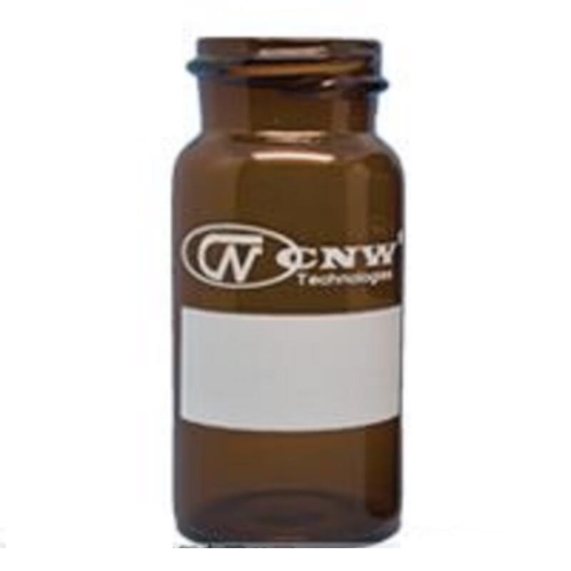 CNW 20mL Brown Glass Threaded Sample Vials 20mL, 27.5x57mm, 100-Pack