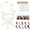 2Pcs/Set High Elastic Office Chair Covers Thicken Computer Spandex Split Seat Cover Armchair Cover Home Textile