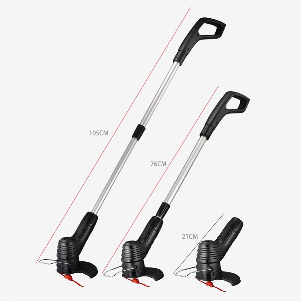Portable Electric Grass Trimmer Cordless Lawn Mower Telescopic Pole Weed Eater For Garden Pruning Cutter Tools