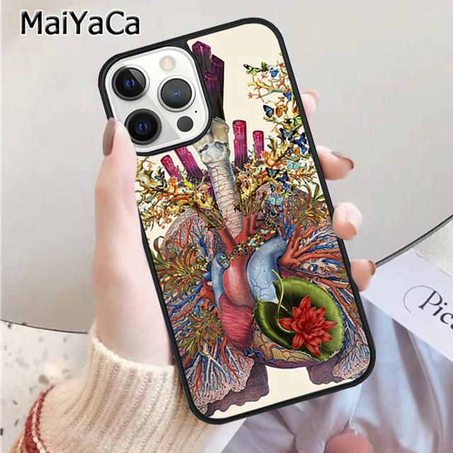 Medical Human Anatomy Phone Case For iPhone 17 Air 13 14 16 16e 15 pro max plus 11 12 cover  coque
