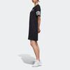 Adidas Neo Pnda Dress Fun Panda Print Striped Breathable Short Sleeve Dress Women Dress Black GK1557