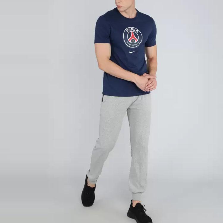 Nike Paris Saint-Germain Crest Short Sleeve T-Shirt Men Tops Blue DJ1316-410