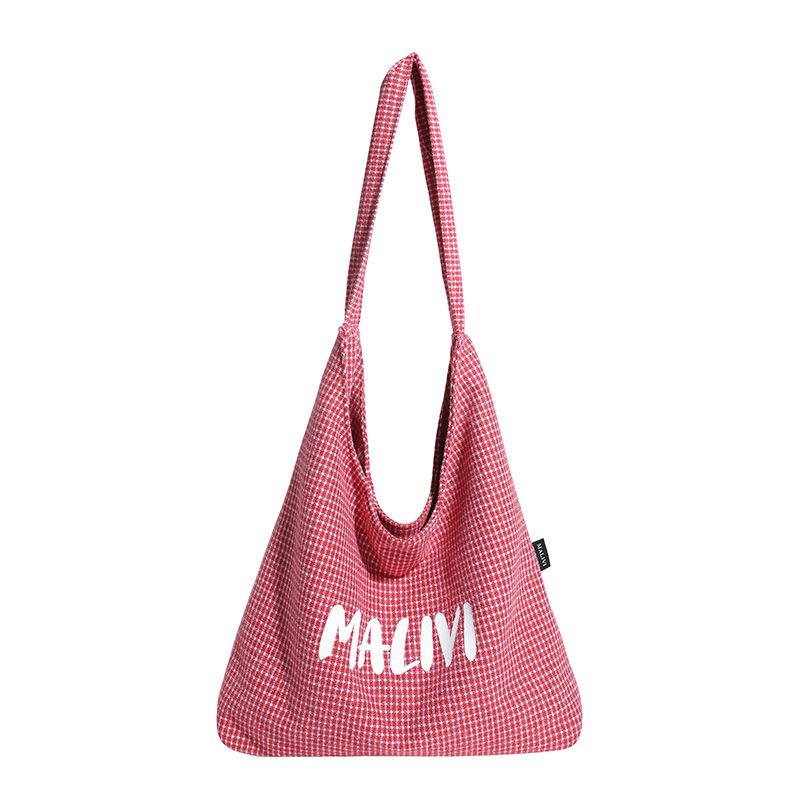 Velkokapacitní jednoramenná ruční crossbody taška s potiskem písmen pro trendy a módní ženy