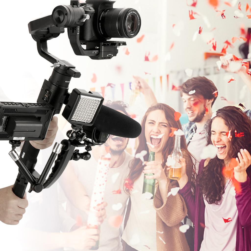 Accessory for Zhiyun Crane 2 Aluminum Alloy L Bracket Extended Single Handle Grip for Zhiyun Crane 2  Ronin S Gimbal