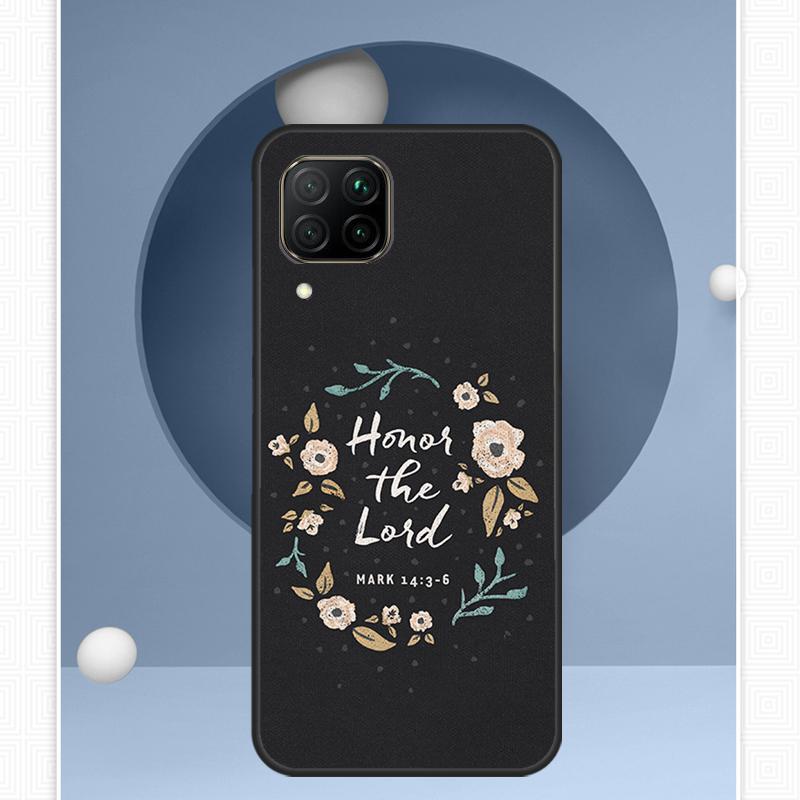 Bible Verse Quotes For Huawei Nova Y91 Y60 Y70 Y72 Y90 Y61 12s 12i 11i 8i 10 9 SE P20 P40 Lite P30 P60 Pro Case