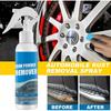 Spray para eliminar óxido de automóviles, manchas de óxido, cuidado del automóvil, spray para eliminar óxido, pulimento limpiador descontaminante de óxido multiusos, superficies metálicas, removedor de óxido